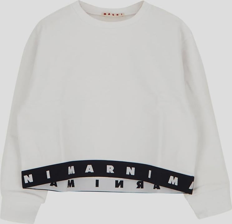 Marni Logo Waistband Sweatshirt Wit