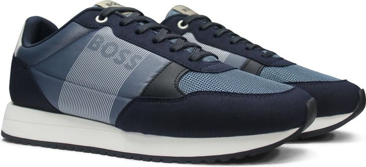 Hugo Boss Boss Sneaker Blauw Blauw