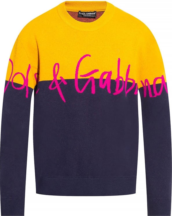 Dolce & Gabbana Dolce & Gabbana Logo Sweater Blauw