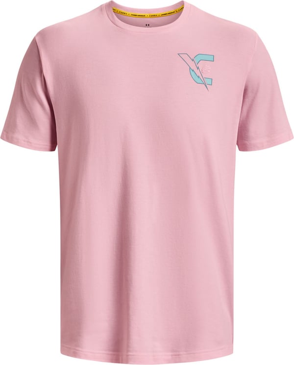 Under Armour T-shirt Man Una Curry Animated 1376807-0676 Roze
