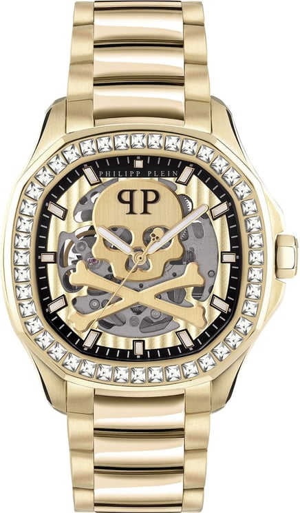 Philipp Plein $keleton $pectre PWRAA0723 automatisch horloge 42 mm Goud