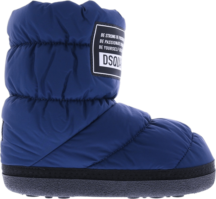Dsquared2 Snow Boots Low Logo Patch Blauw