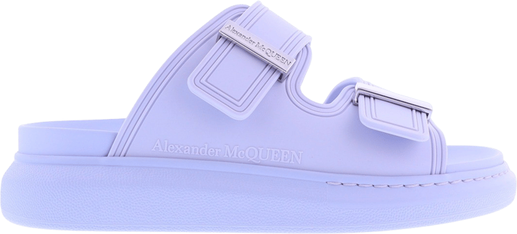 Alexander McQueen Sandal Leath S.Rubb. Birke Rub Blauw