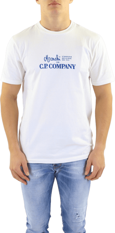 CP Company C.p. Company Jersey 24/1 Graphic Off-white T-shirt