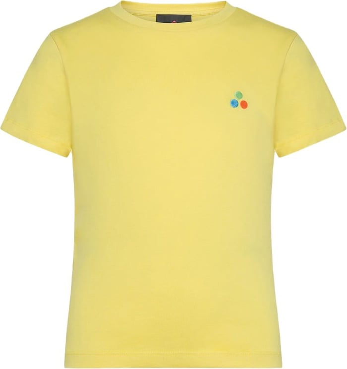 Peuterey CARPINUS S7 KID - T-shirt met klein veelkleurig logo Geel