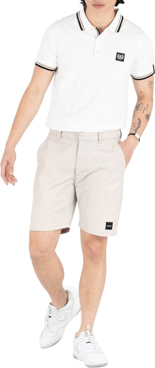 Quotrell Avergne Polo | Off White/black Wit