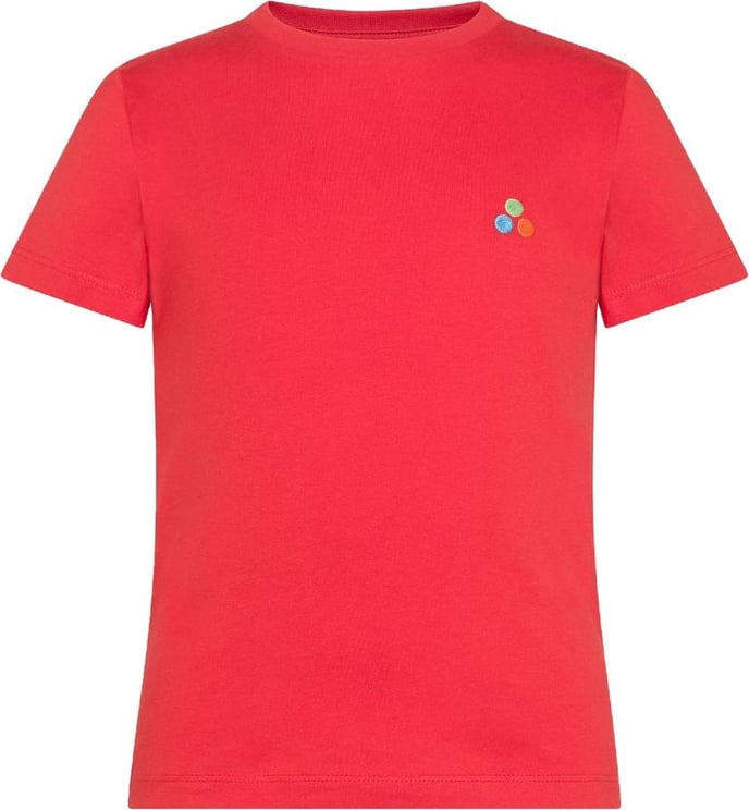 Peuterey CARPINUS S7 KID - T-shirt met klein veelkleurig logo Rood
