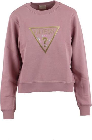 Guess Gold Triangle Sweater Dames Roze Roze