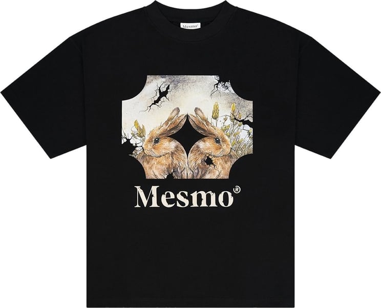 MESMO Print shirt Black Zwart