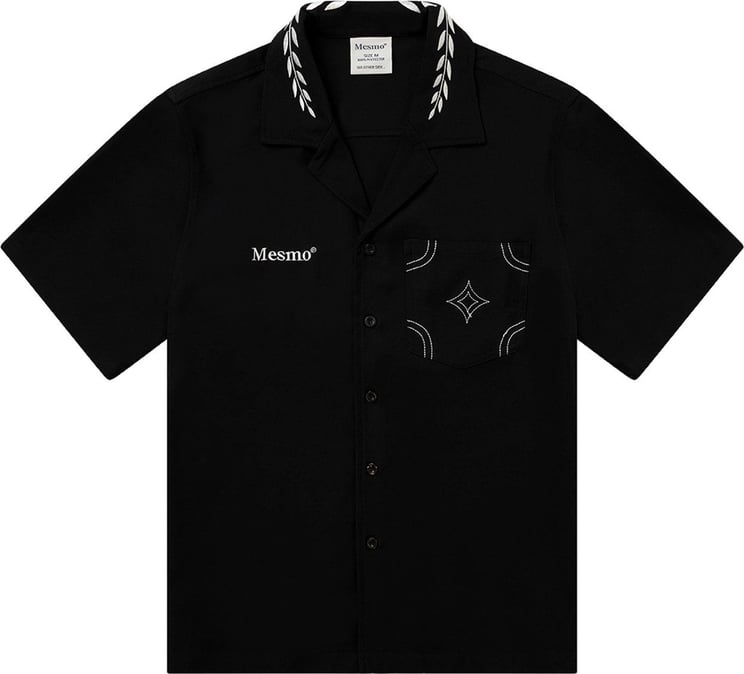 MESMO Revere shirt Black Zwart