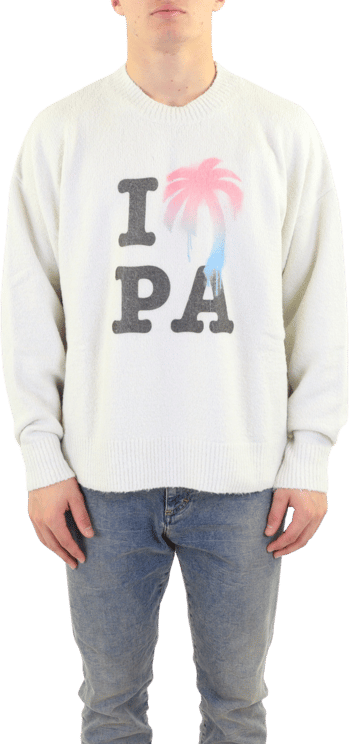 Palm Angels I Love Pa Sweater Beige