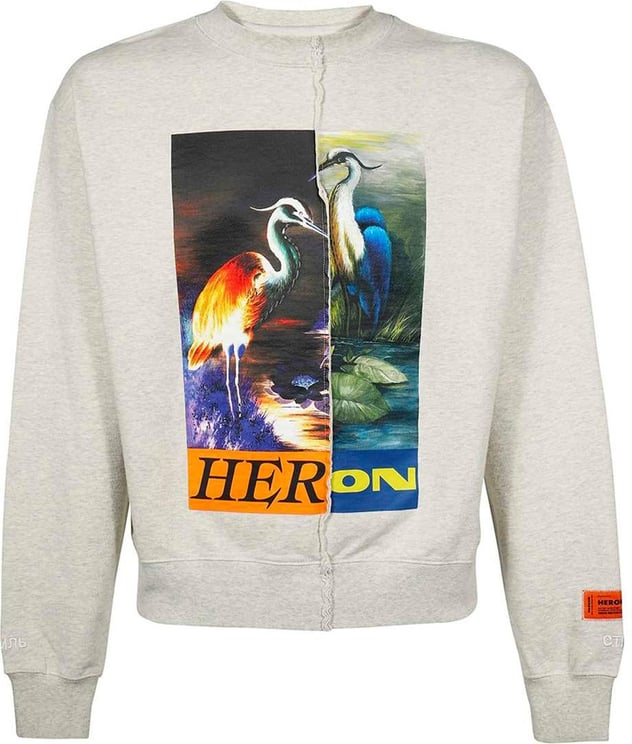 Heron Preston Heron Preston Split Graphic Sweatshirt Grijs