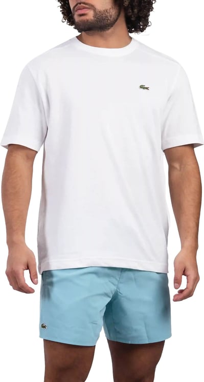Lacoste Sport Logo T-Shirt Heren Wit Wit