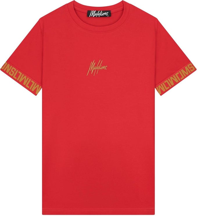 Malelions Venetian T-Shirt - Red/Gold Rood