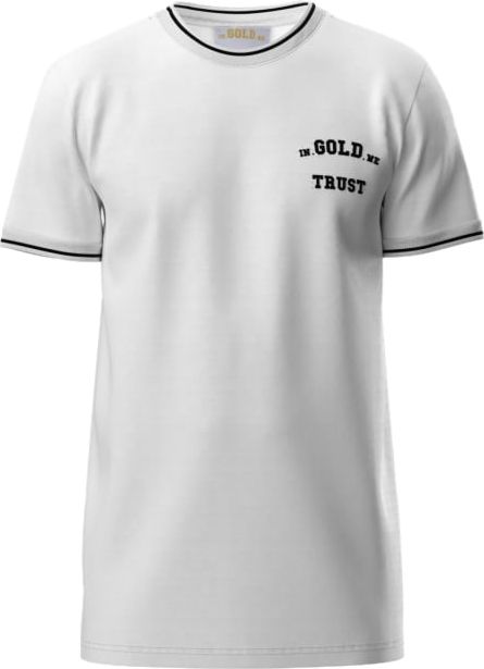 In Gold We Trust The Same T-Shirt Heren Wit Wit
