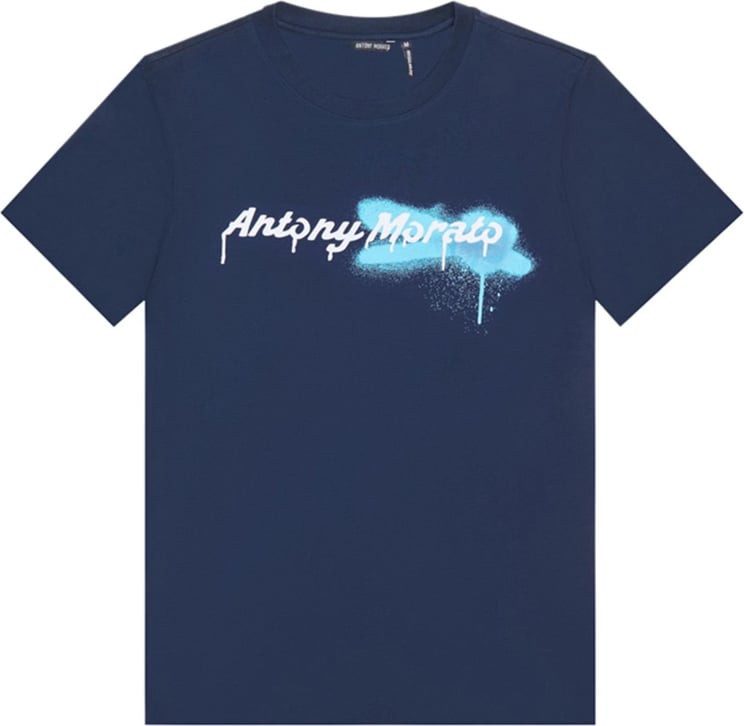 Antony Morato T-shirt donker blauw Blauw