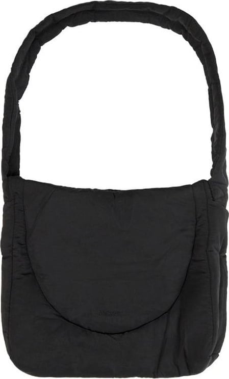 ANSH46 Panelled Nylon Bag Black Zwart