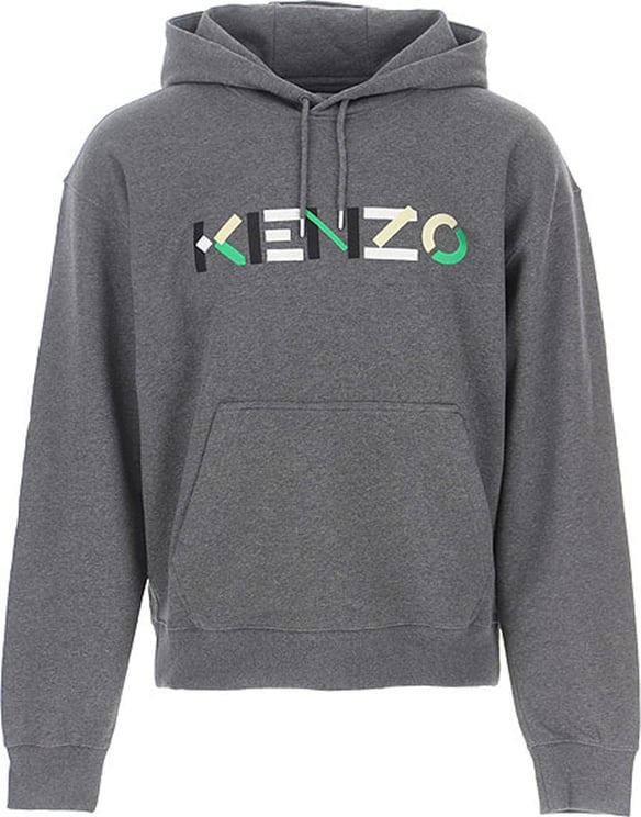 Kenzo Kenzo Logo Hooded Sweatshirt Grijs