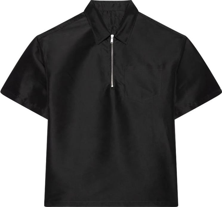 Heron Preston Ex-Ray Nylon Zip Ss Shirt Black No Color Zwart