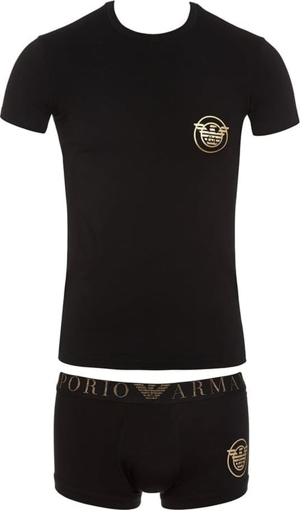 Emporio Armani Underwearset T-shirt + Boxer Zwart