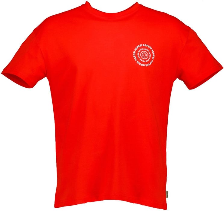 Aspesi Basic T-shirt Rood Rood