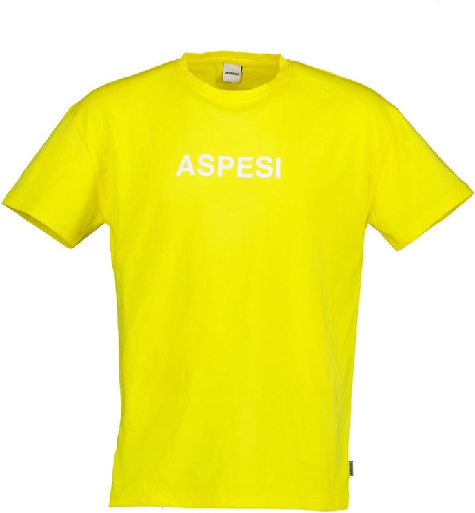 Aspesi Basic 2 T-shirt Geel Geel