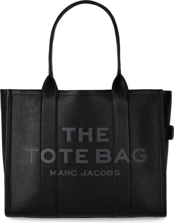Marc Jacobs The Leather Large Tote Black Bag Black Zwart