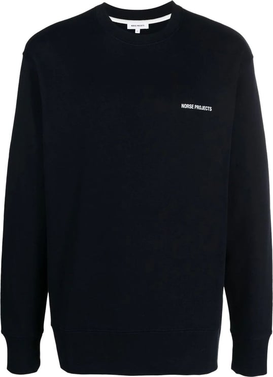 Norse Projects sweat a logo imprime 12 Blauw