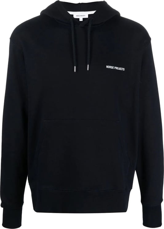 Norse Projects hoodie a logo imprime 10 Blauw
