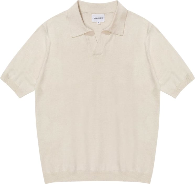 Norse Projects polo leif cotton linen 2 Beige