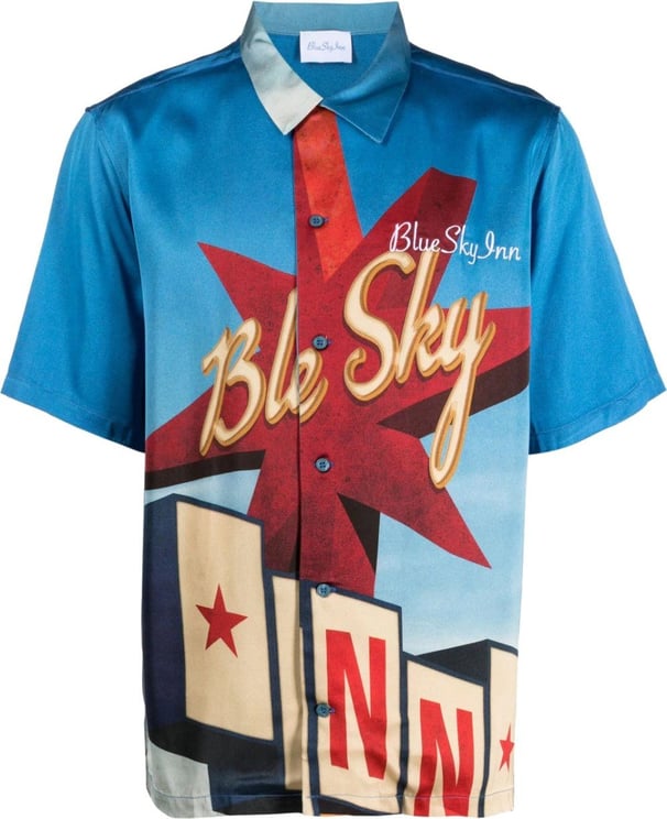 Blue Sky Inn chemise imprimee a manches courtes Divers