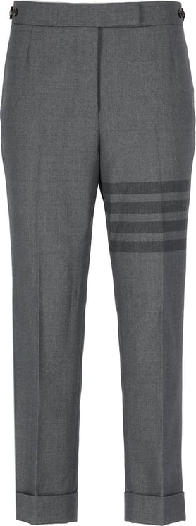 Thom Browne Trousers Grey Grey Zwart