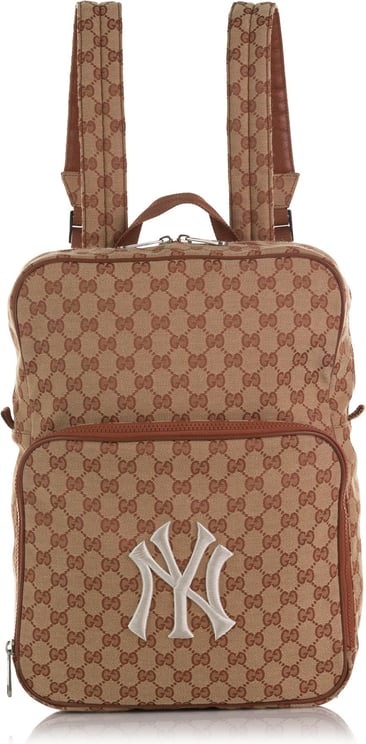 Gucci GG Canvas NY Yankees Backpack Bruin