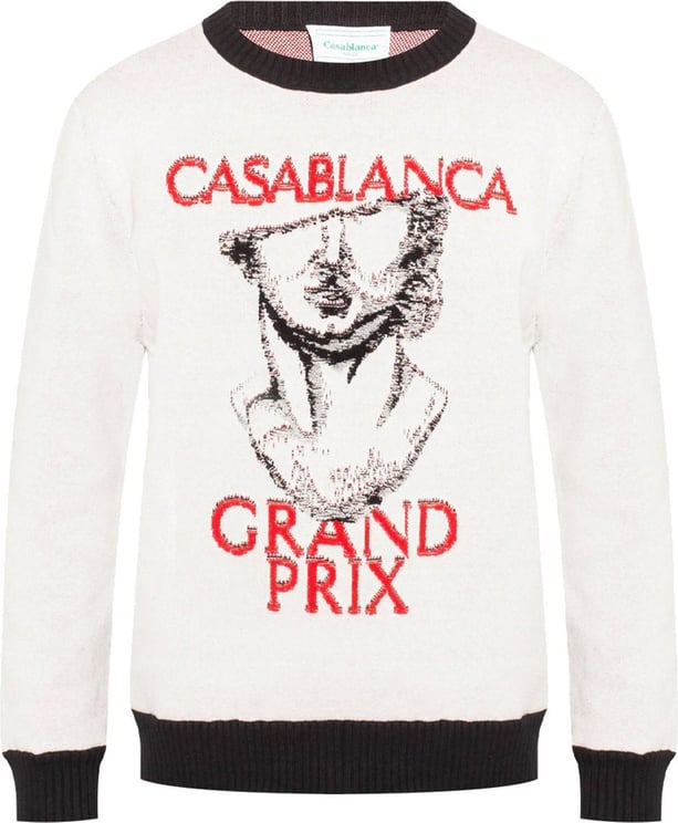 Casablanca Casablanca Grand Prix Cotton Sweater Grijs