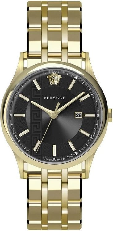 Versace VE4A00820 Aiakos heren horloge 44 mm DEMO Zwart