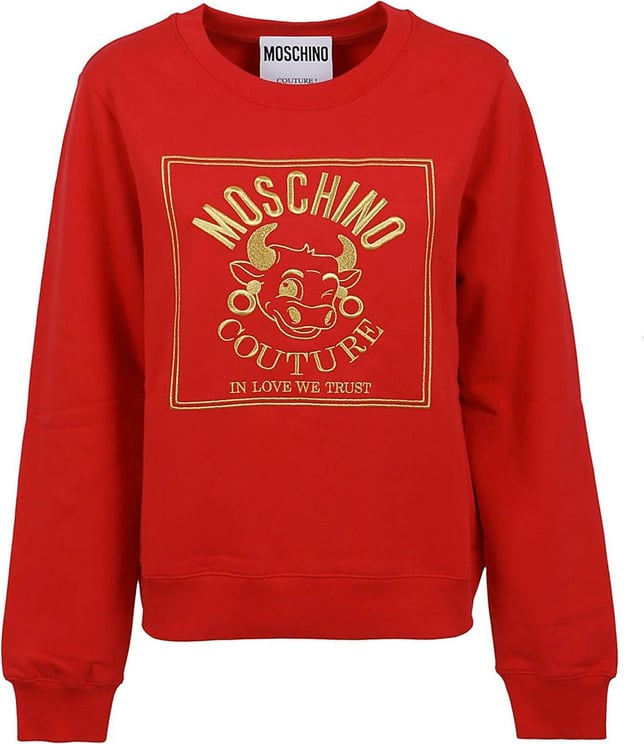 Moschino Moschino Couture Logo Sweartshirt Rood