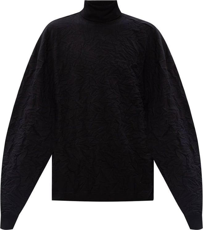 Balenciaga Balenciaga Oversize Turtleneck Sweater Zwart