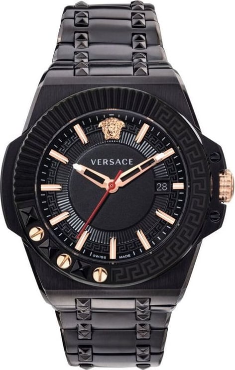 Versace VEDY00719 Chain Reaction heren horloge 45 mm DEMO Zwart