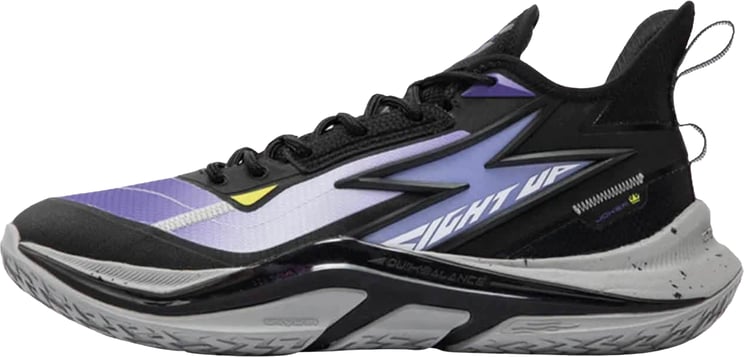 361 Degrees 361 Degrees Light Up Joker PE Basketbalschoen Zwart Paars