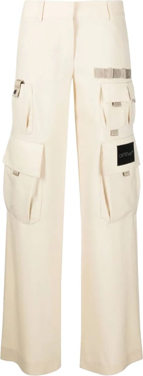 OFF-WHITE Toybox wide-leg cargo trousers Beige