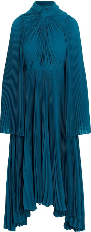 Balenciaga Balenciaga Draped Dress Blauw
