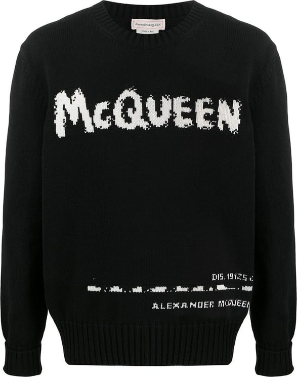 Alexander McQueen Alexander Mcqueen Logo Sweater Zwart