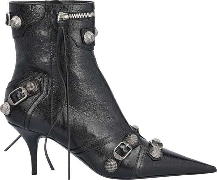 Balenciaga Balenciaga Cagole Leather Boots Zwart