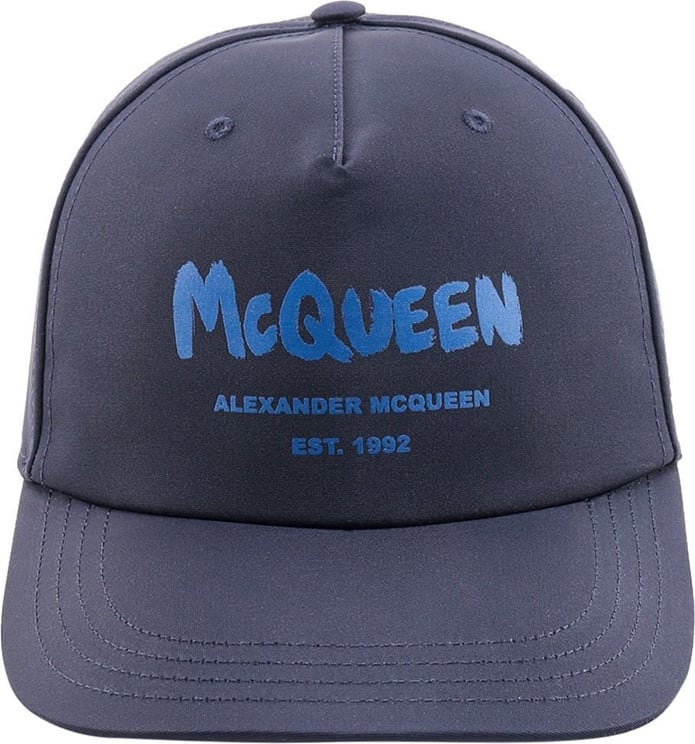 Alexander McQueen Nylon hat Blauw