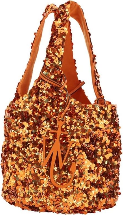 J.W. Anderson sequin-embellished mini tote bag Oranje