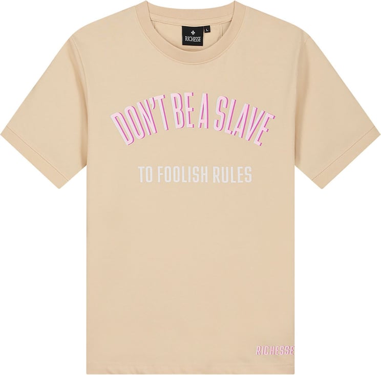 Richesse Rules Beige T-shirt Beige