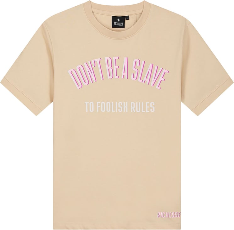 Richesse Rules Beige T-shirt Beige