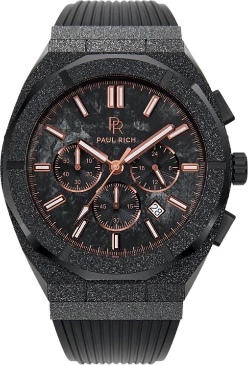 Paul Rich Limited Motorsport LMS02-R Frosted Carbon Copper Rubber horloge Zwart