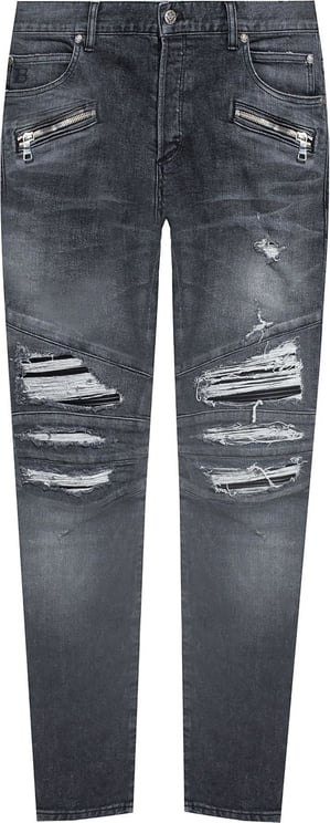 Balmain Balmain Cotton Denim Jeans Grijs