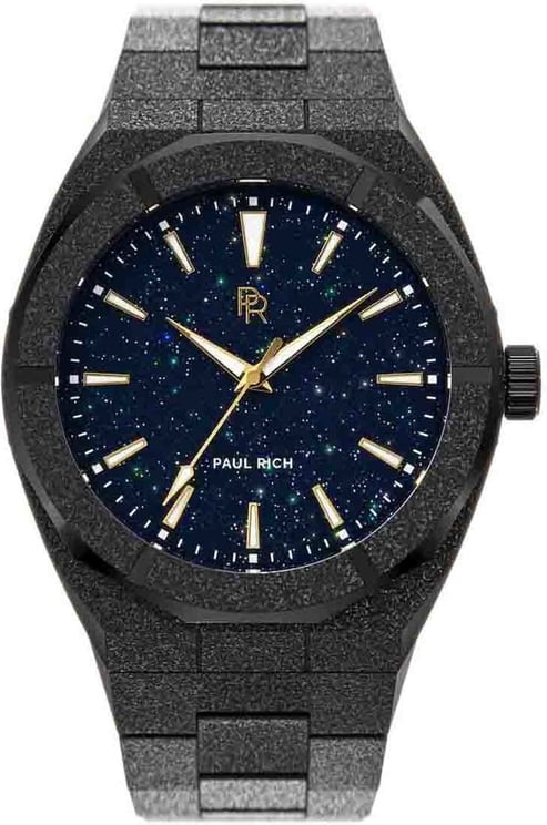 Paul Rich Frosted Star Dust Black FSD01-42 horloge 42 mm Blauw